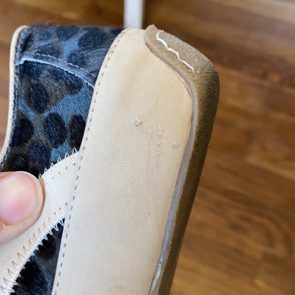 Boden Pony Hair Leopard Print Shoes - Picture 9 of 9